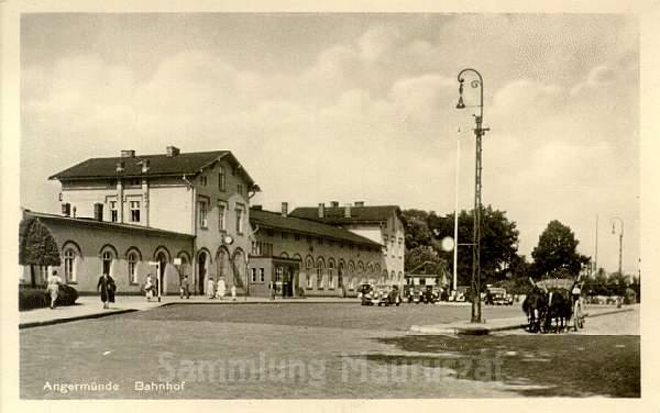 Bahnhof Angermünde ca. 1930