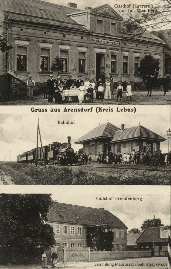 Bahnhof Arensdorf 1918