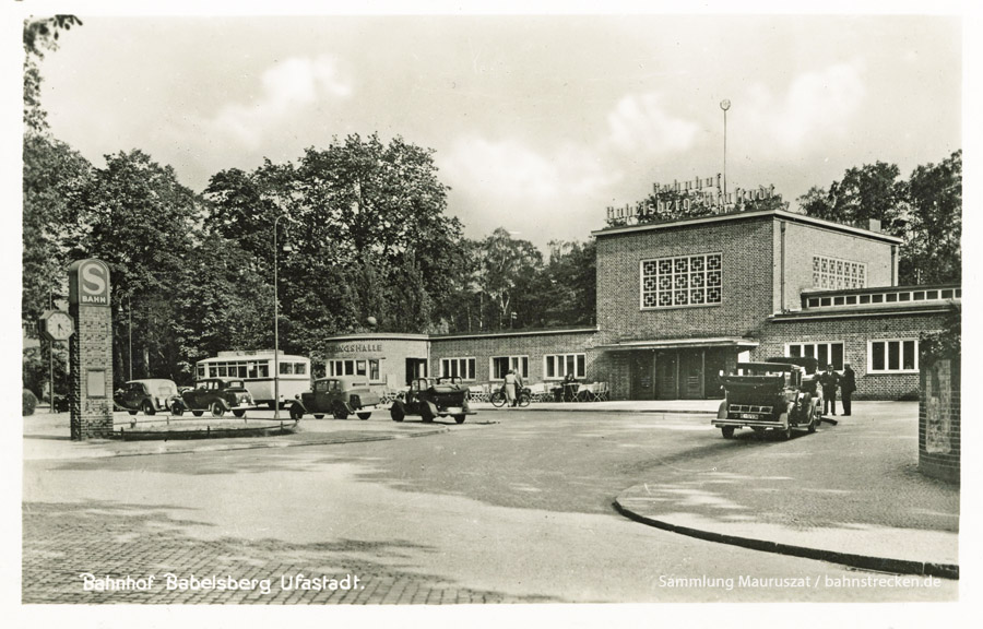 Bahnhof Babelsberg-Ufastadt um 1940