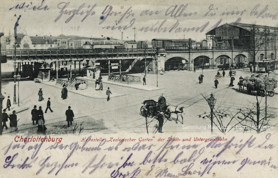 Bahnhof Berlin Zoologischer Garten ca. 1902