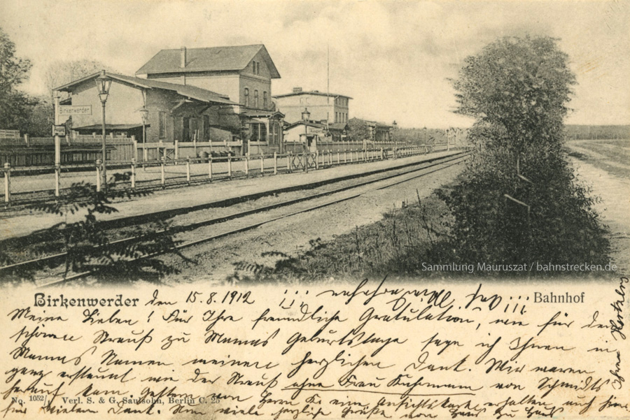 Bahnhof Birkenwerder 1912