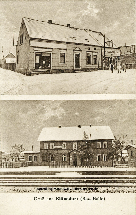 Bahnhof Blönsdorf um 1920