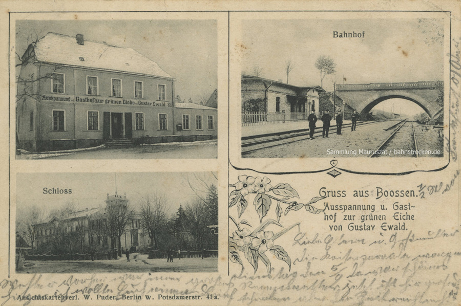 Bahnhof Booßen 1905