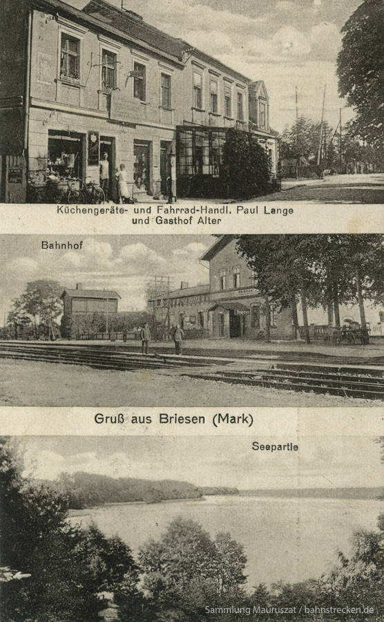 Bahnhof Briesen (Mark) 1925