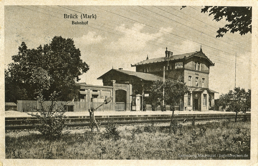 Bahnhof Brück (Mark) um 1925