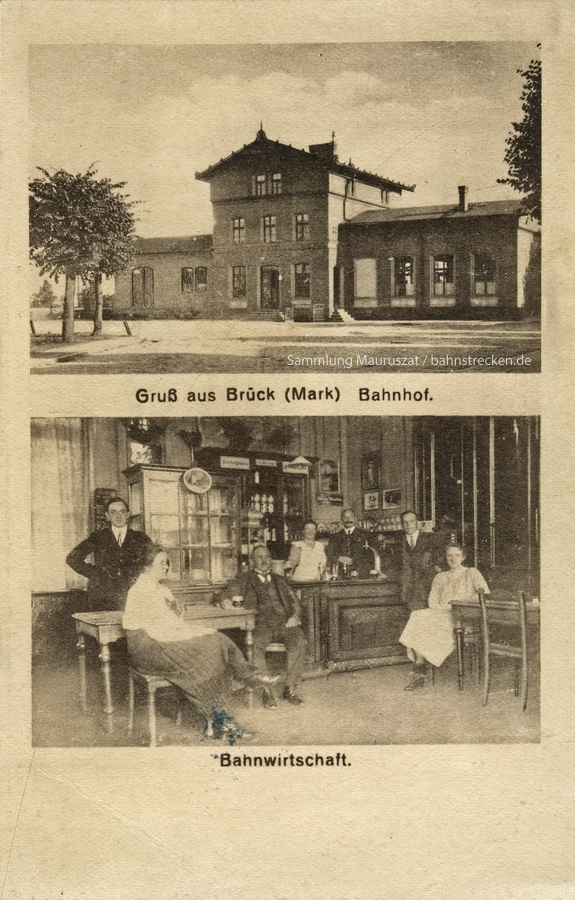Bahnhof Brück (Mark) um 1925