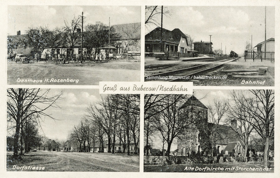 Bahnhof Buberow ca. 1920