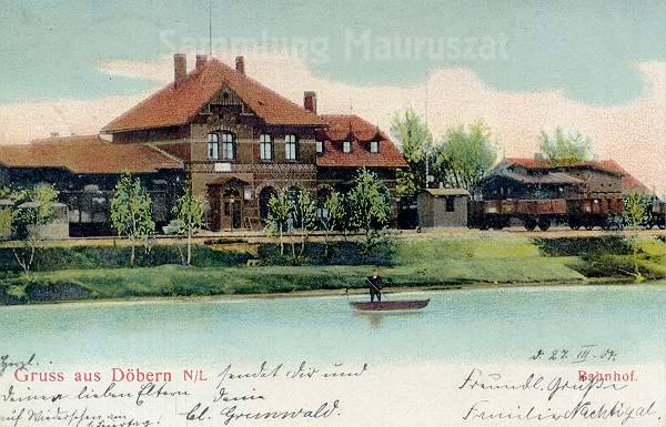 Bahnhof Döbern 1904