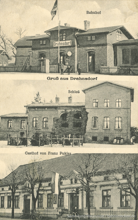 Bahnhof Drahnsdorf 1919