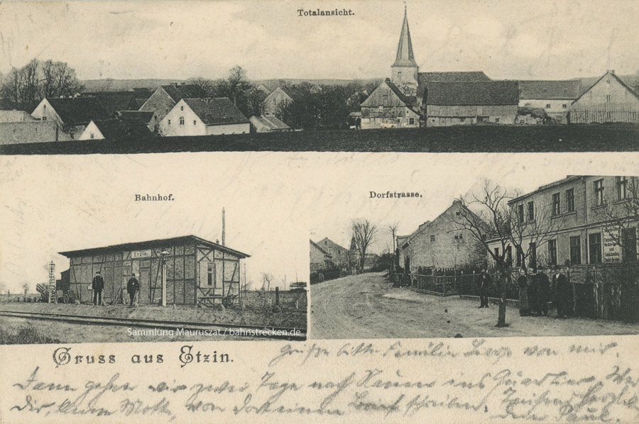 Bahnhof Etzin 1910