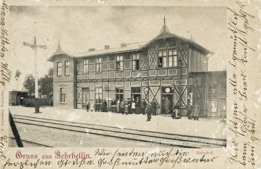 Bahnhof Fehrbellin um 1900