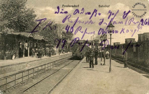 Bahnhof Fredersdorf um 1910