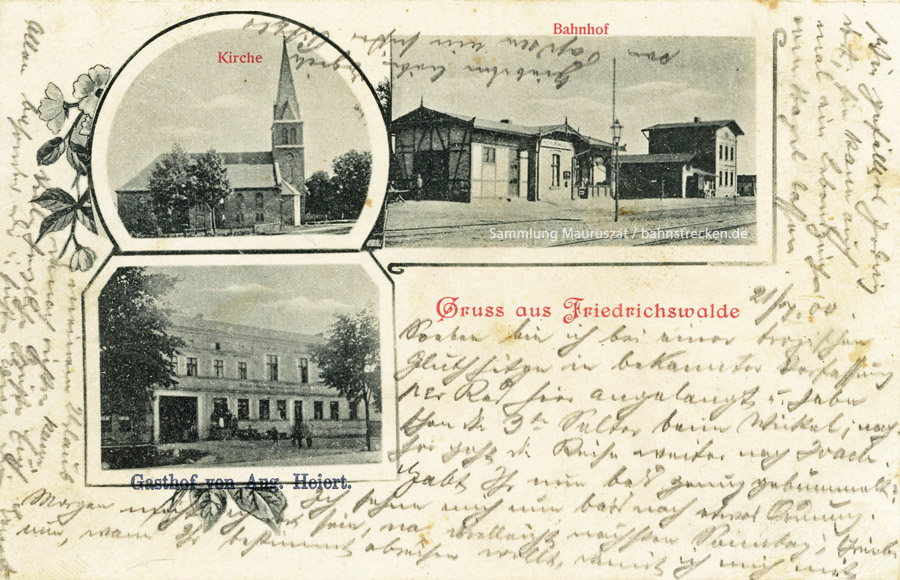 Bahnhof Friedrichswalde 1900