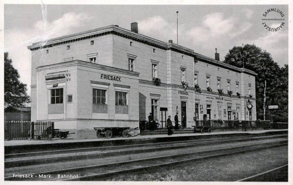 Bahnhof Friesack um 1930