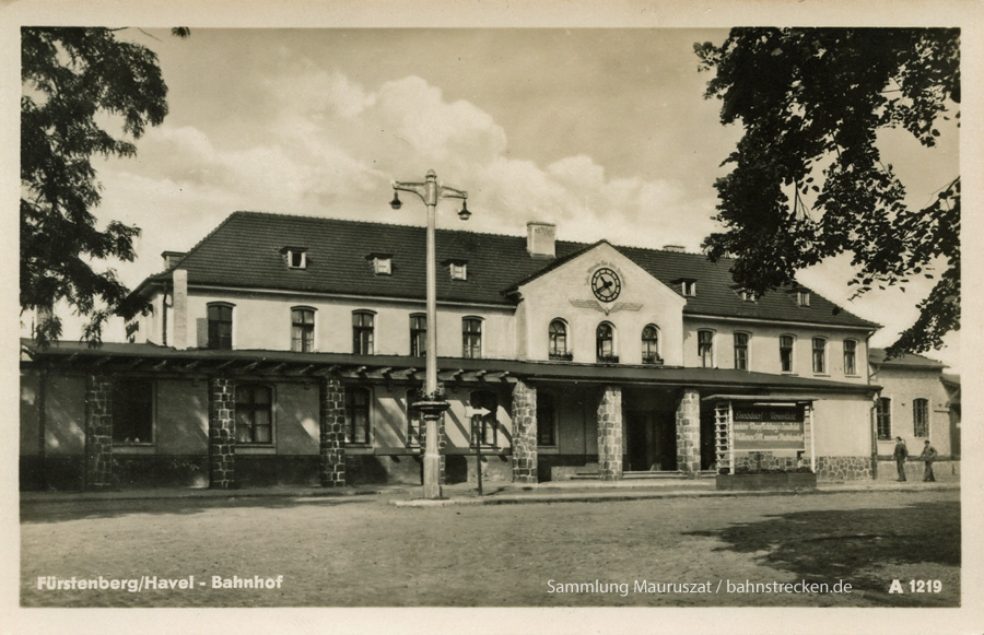 Bahnhof Fürstenberg (Havel) 1956