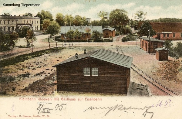 Kleinbahnhof Glöwen 1905