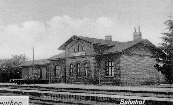 Bahnhof Groß Leuthen-Gröditsch 1935