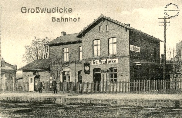 Bahnhof Großwudicke 1923