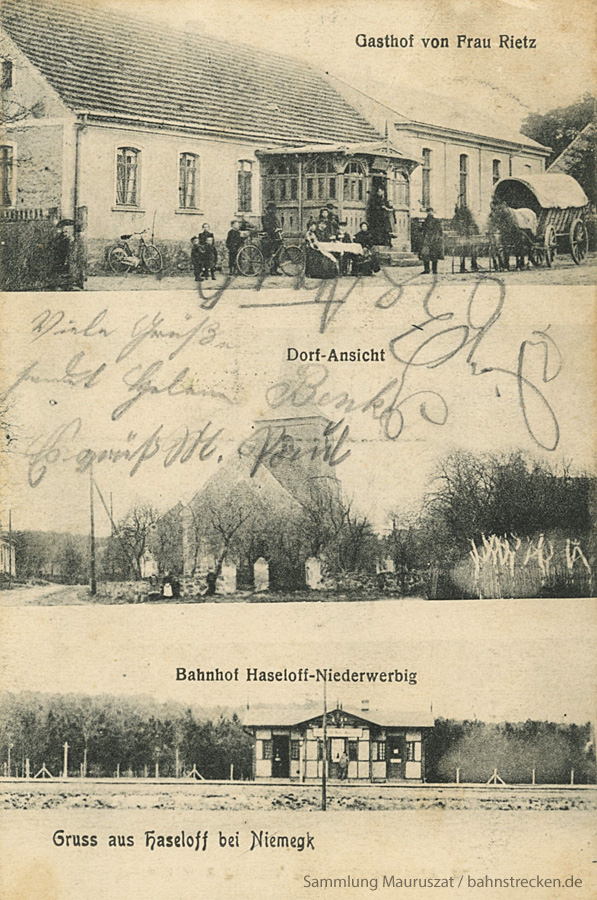 Bahnhof Haseloff-Niederwerbig 1909