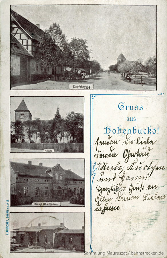 Bahnhof Hohenbucko ca. 1900