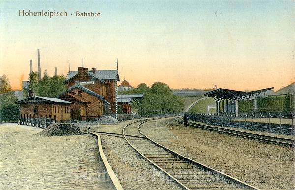 Bahnhof Hohenleipisch ca. 1910