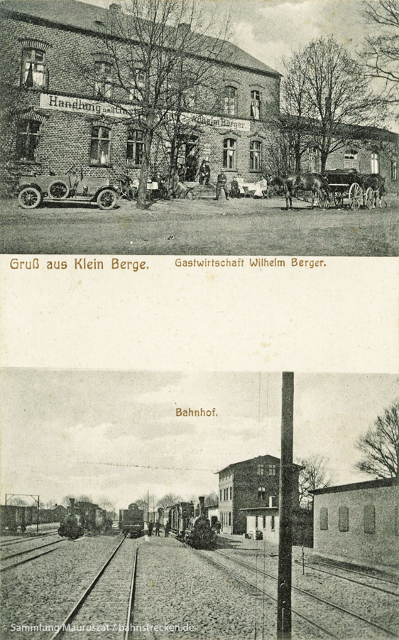 Bahnhof Klein Berge ca. 1915