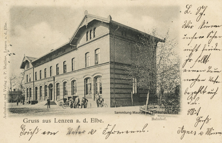Bahnhof Lenzen 1900
