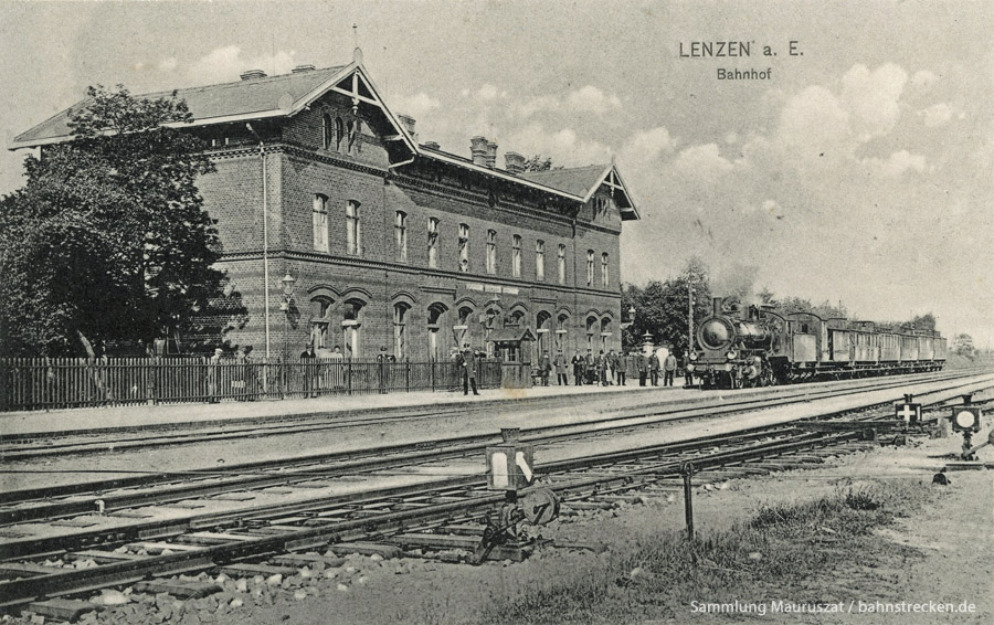 Bahnhof Lenzen 1916