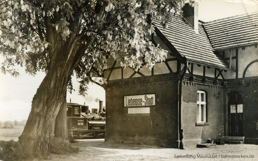Bahnhof Lieberose Stadt 1966