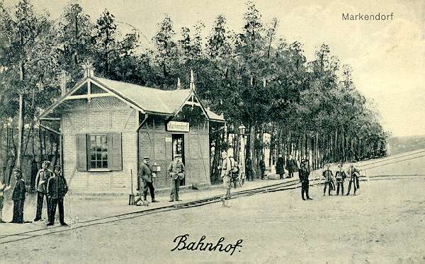 Bahnhof Markendorf 1916