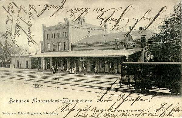 Bahnhof Dahmsdorf-Müncheberg 1903