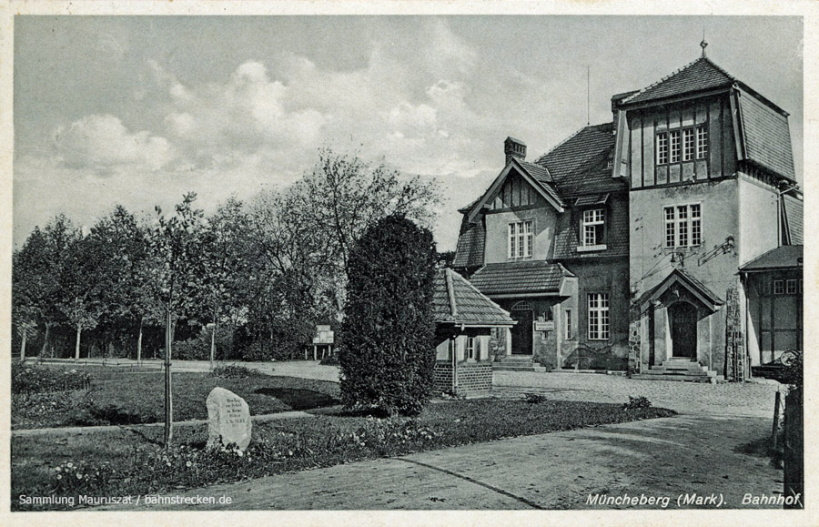 Bahnhof Müncheberg (Mark) Stadt 1940