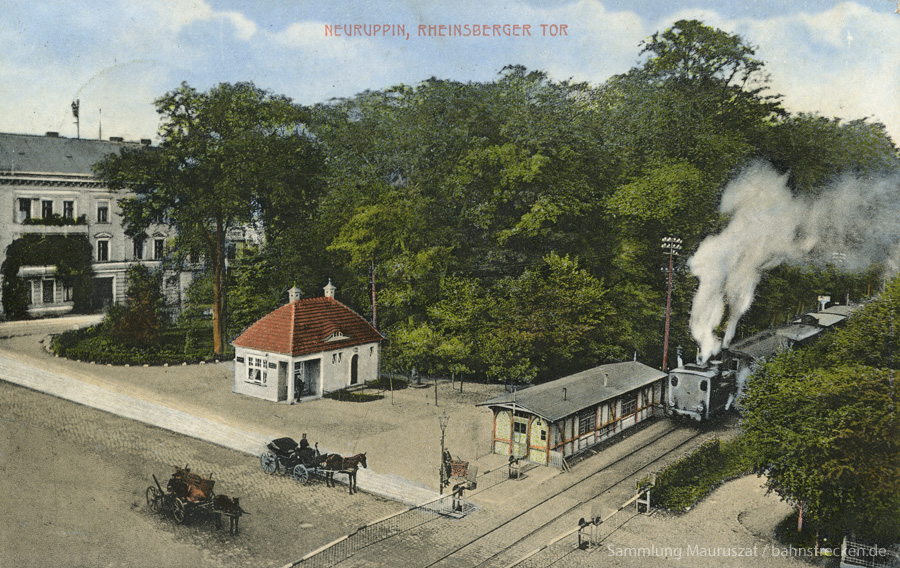 Neuruppin Bahnhof Rheinsberger Tor, ca. 1910