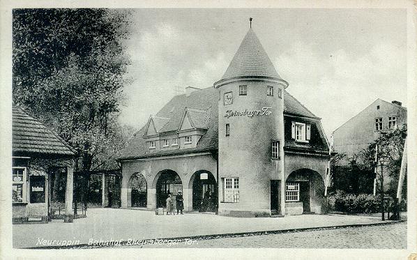 Neuruppin Bahnhof Rheinsberger Tor, ca. 1930