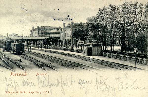 Bahnhof Pasewalk 1902