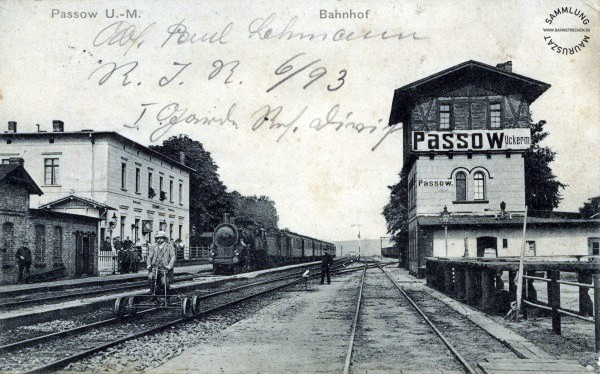 Bahnhof Passow 1914