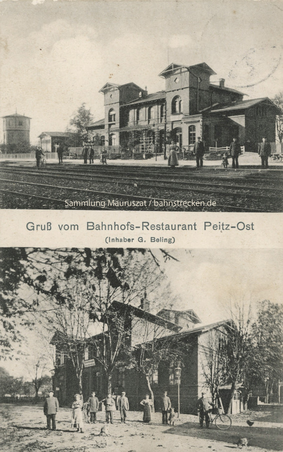 Bahnhof Peitz Ost ca. 1909