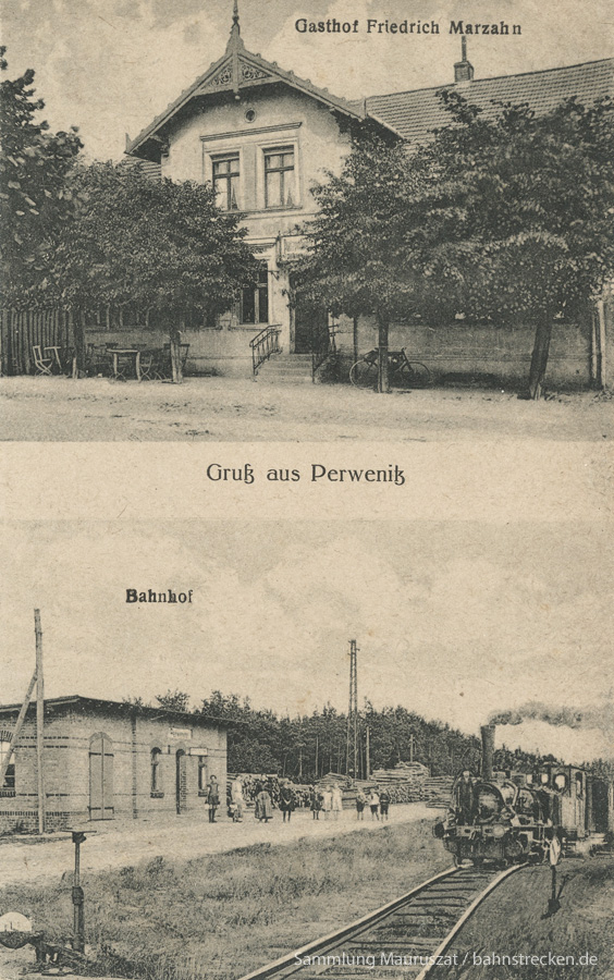 Bahnhof Perwenitz 1920