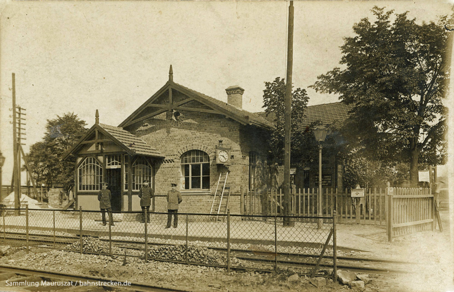 Bahnhof Plessa ca. 1910
