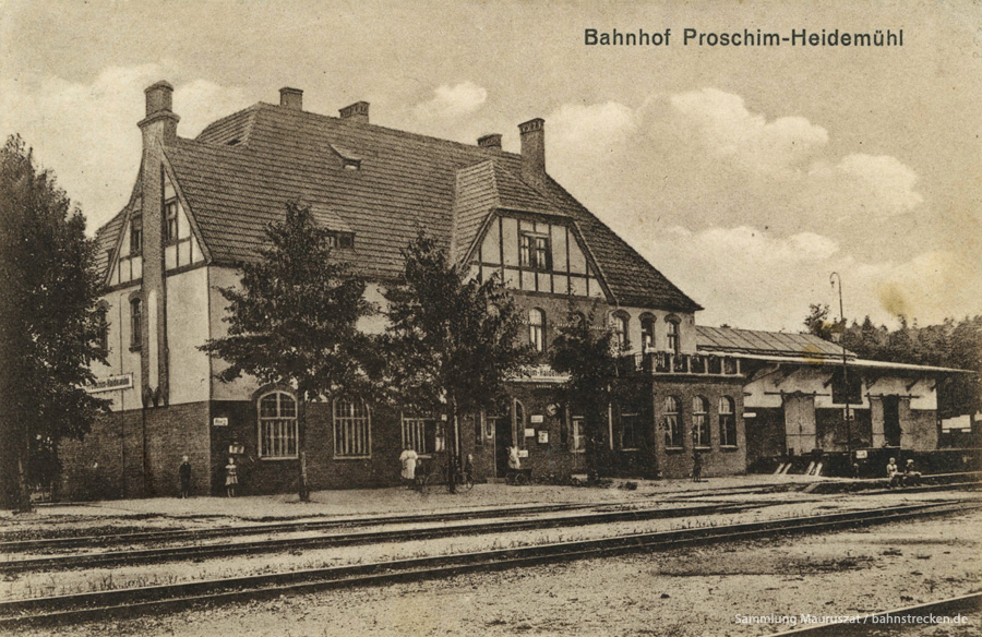 Bahnhof Proschim-Haidemühl 1927