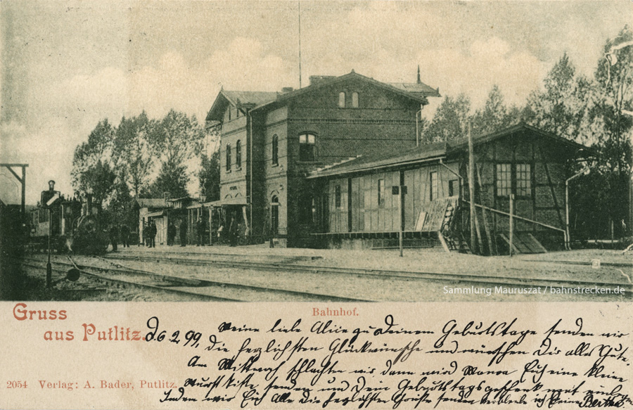 Bahnhof Putlitz 1899