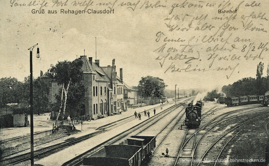 Bahnhof Rehagen-Clausdorf 1915