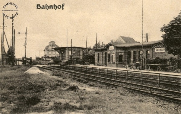 Bahnhof Saxdorf, ca. 1910