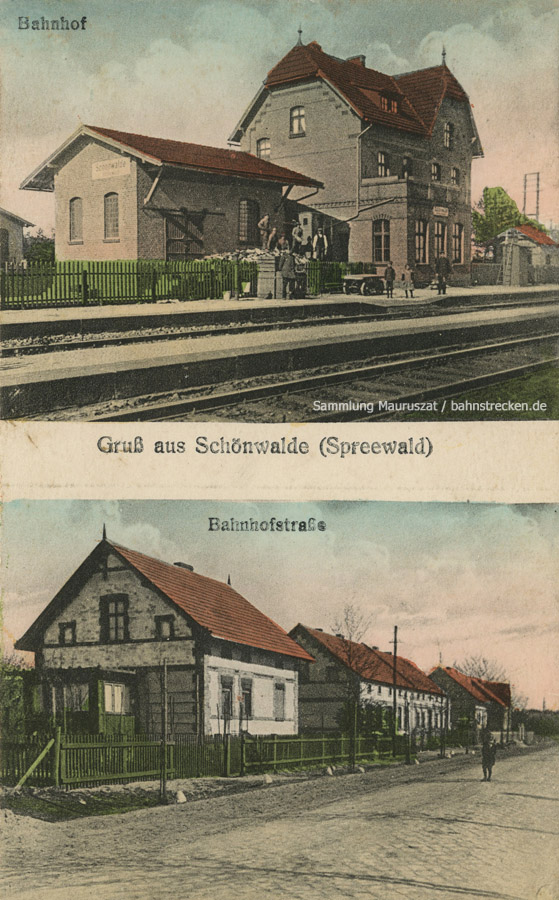 Bahnhof Schönwalde (Spreewald) 1919