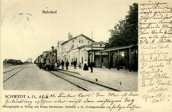 Bahnhof Schwedt (Oder) 1906