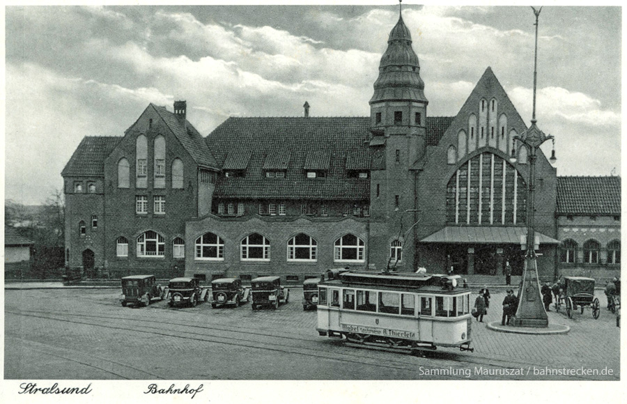Bahnhof Stralsund ca. 1930