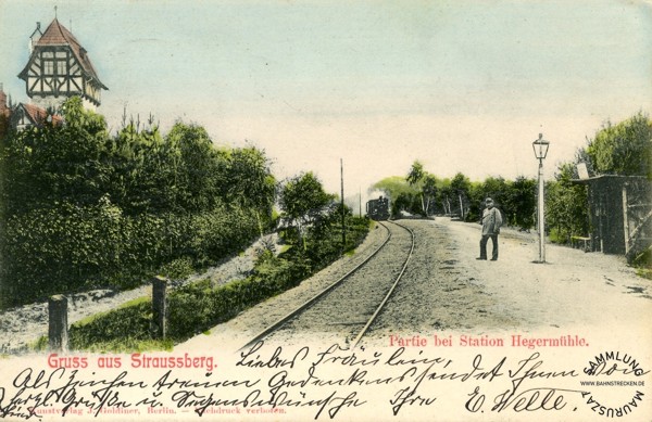 Bahnhof Hegermühle um 1900