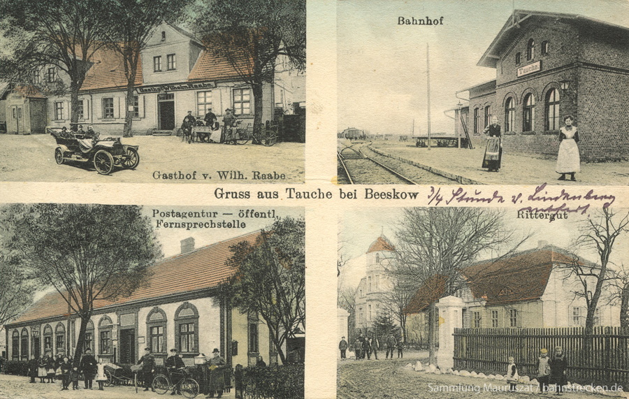 Bahnhof Tauche 1916