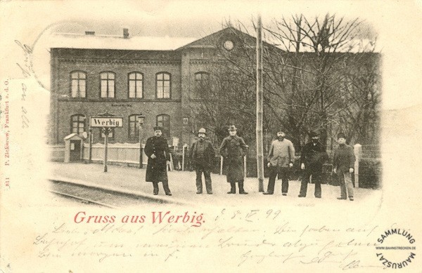 Bahnhof Falkenberg (Mark) 1909