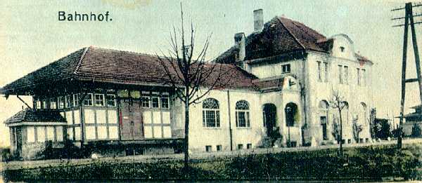Bahnhof Zechin ca. 1930